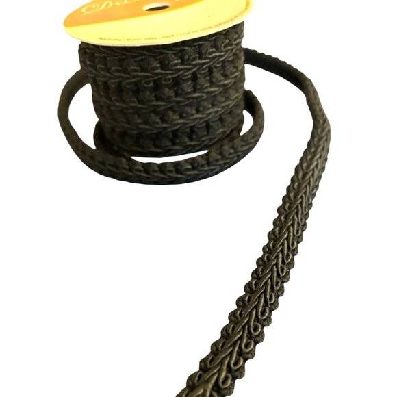 VTG Black Assorted Decorative Trim Lace & Ribbon Set Lingerie Crafts Totes - Picture 15 of 16